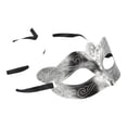 thumbnail image 1 of Unique Bargains 1 Pc Butterfly Party Mask Silver Tone Plastic, 1 of 5