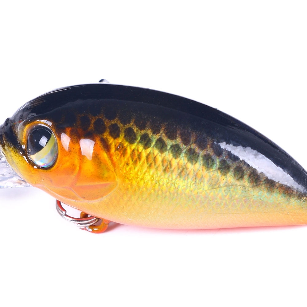 HENGJIA Fishing Lures, 6pcs Crankbaits Fishing Lure Set 6cm 5g Shallow Deep Dving Fishing Hard Baits for Bass Trout Freshwater and Saltwater