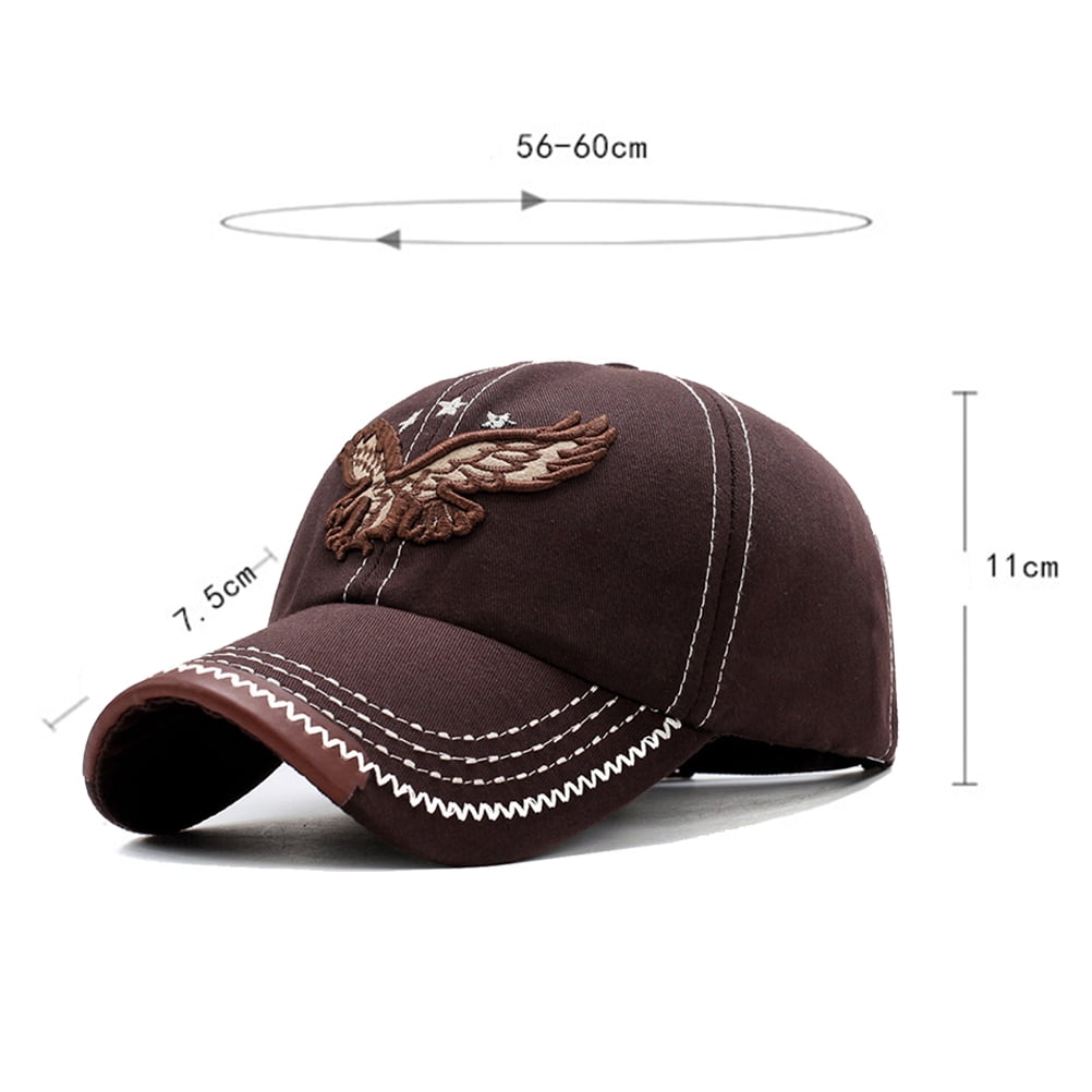 Fashion 3D Eagle Embroidery Baseball Men Women Washed Denim Sports