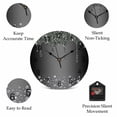 thumbnail image 5 of Wall Clock Black Diamond Clocks PVC Silent Non-Ticking Battery Operated Decorative Luxury Bling Water Drop Round Clock for Home Living Room Kitchen Bedroom Office School Wall Decor 10 Inch, 5 of 9