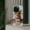 thumbnail image 4 of DistinctInk Tough Case for Apple iPhone 15 Pro MAX (6.7" Screen), Compatible with MagSafe Charging - Valentine's Day Pembroke Welsh Corgi, 4 of 6