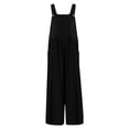 thumbnail image 4 of Abcomgle Girls Overalls Size 14-16 Casual Sleeveless Straight Leg Jumpsuit Spring Dressy Rompers with Pockets, 4 of 5