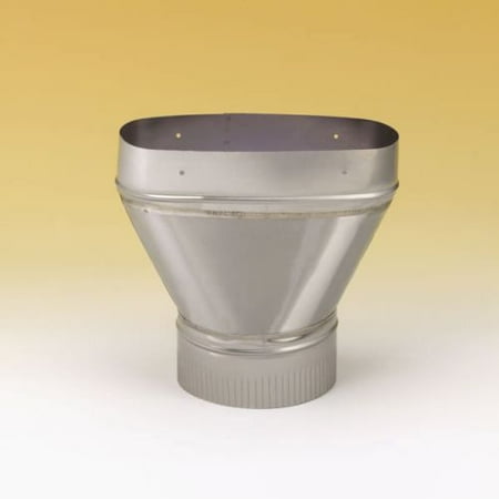 Homesaver Windbeater Adaptor - HomeSaver Small OvalFlex to Rigid Stainless O-S Adaptor