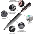 thumbnail image 6 of Dfito 5 inch Utility Knife, Stainless Steel Ultra Sharp Kitchen Chef Knife, Ergonomic Handle Knife for Professional Chefs, 6 of 10
