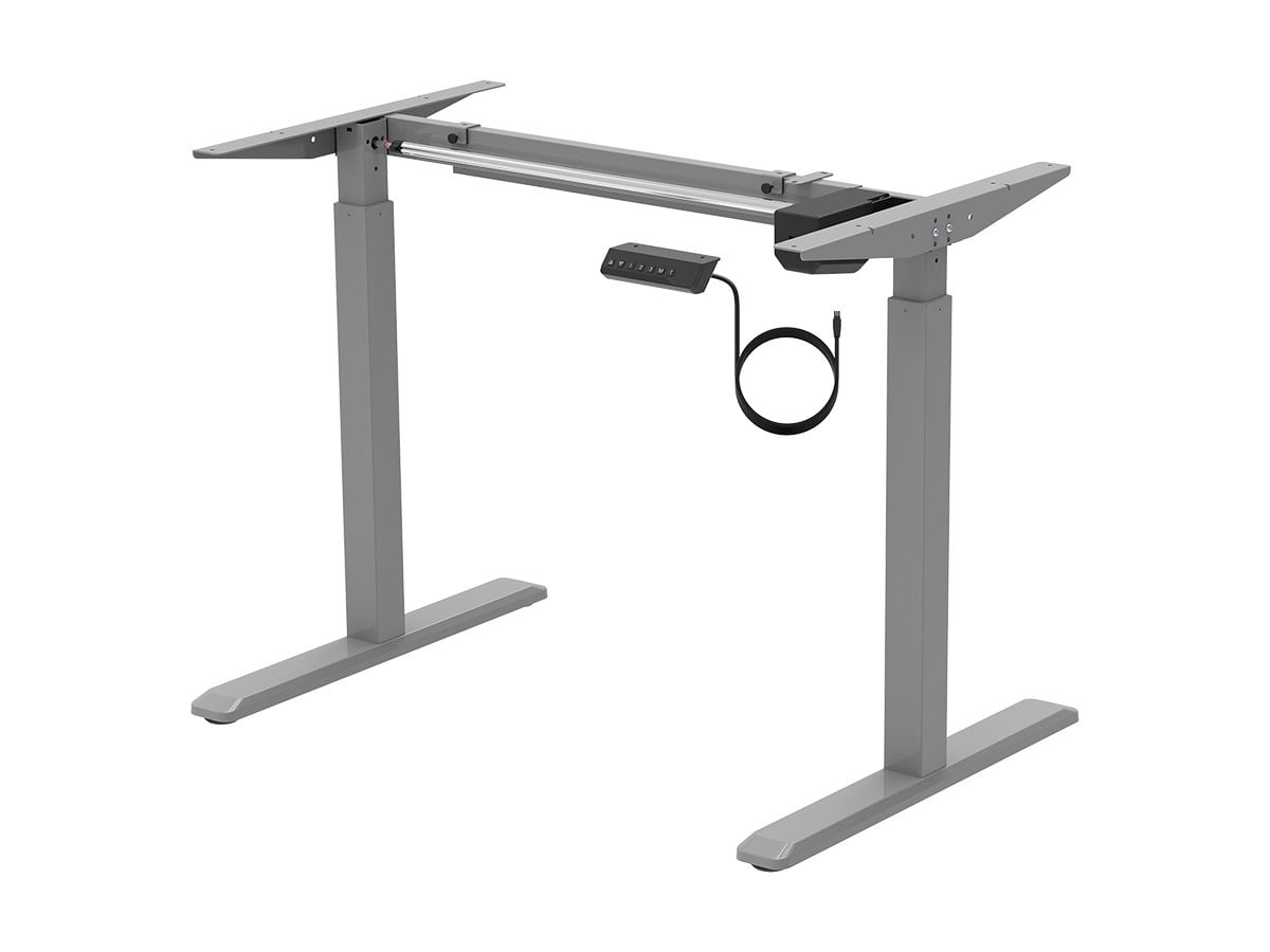 Monoprice Height Adjustable SitStand Riser Table Desk Frame Grey