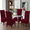 thumbnail image 3 of Large Chair Covers Waterproof,XL Chair Slipcovers with Elastic Bottom Furniture Protector Washable Anti-scratch Jacquard Stretch Chair Protector for Dining Room Hotel Banquet-4-N, 3 of 6