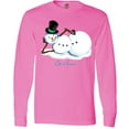thumbnail image 3 of Inktastic Let It Snow Sassy Snowman in Top Hat Long Sleeve T-Shirt, 3 of 5