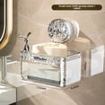 thumbnail image 1 of Premium Rabbit-Shaped Single-Layer Soap Dish with Drainage Design, Wall-Mounted Suction Cup Holder for Bathroom, No-Drill Installation, Durable Plastic Construction, Includes Sponge Cleaner and, 1 of 6