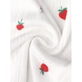 thumbnail image 5 of INSPIRE CHIC Women's Ribbed Babydoll Nightgown Sleeveless Sleep Dress with Ruffle Hem & Bow Detail S Strawberry, 5 of 6