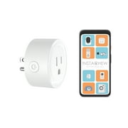 Instachew Pureconnect Smart Plug, App Enabled, Google Assistant and Alexa Compatible, Smart Converter, Smart Adapter