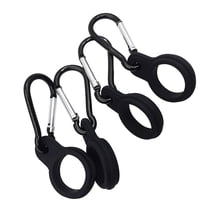 WHAMVOX 4 Pcs Water Bottle Hanger Outdoor Water Bottle Holder 5.5*3.7cm Black