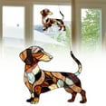 thumbnail image 2 of Colorful Acrylic Window Decoration Memorial Dog Hanging Ornament For Remembering Stained Glass Style Décor For Indoor And Outdoor, 2 of 8