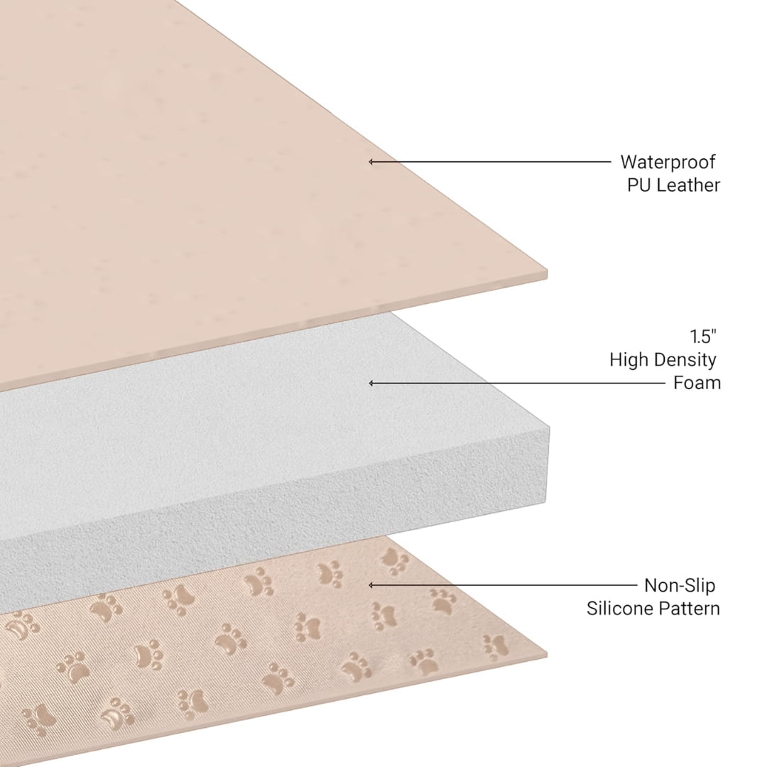 ZETY Baby Play Mat 61 x 61 in Waterproof Playpen Mat PU Leather 1.5 in Thick Foam with Removable Cover Compatible with ZETY 8-Panel Playpen, Under the Sea