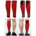 thumbnail image 4 of Basketball Football Calf Brace Portable Leg Adults Support Sleeve Running Jogging Fitness Compression Sock Protector Accessory Red XL, 4 of 8