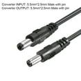 thumbnail image 2 of Convertidor de conectores adaptadores de punta Uxcell macho a macho 5.5x2.5mm a 5.5x2.5mm 1M de conexión de energía de CC, 2 of 3