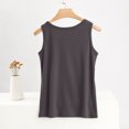 thumbnail image 5 of QUNYINEY Crew Neck Womens Tank Top Camisole Solid Casual Sleeveless Tops Button Summer Loose Tank Tops, 5 of 5
