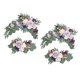 thumbnail image 1 of Guirnalda artificial con arco de boda decorativo hecho a mano, corona de rosas para cenador 2 Azul Blanco, 1 of 9