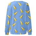 thumbnail image 2 of Gibobby Sudadera Navidad mujer Blusa de sudadera estampada con cuello redondo y manga larga para entrenamiento diario en casa y al libre para mujer(Azul,M), 2 of 5