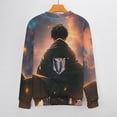 thumbnail image 3 of Attack On Titan Unisex Sweater Long Sleeve Fall Casual Crewneck Tops Pullover Active Streetwear Fashion Sweatshirt XL, 3 of 6