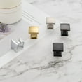 thumbnail image 5 of KOOFIZO 10 Pack Curved Square Top Cabinet Knob - Brushed Nickel Pull Handle (25mm / 0.98 Inch), 5 of 7