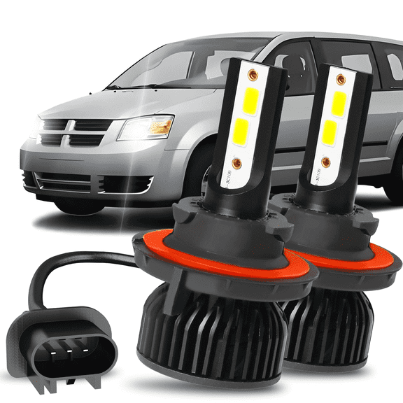 For Dodge Grand Caravan 2008 2009 2010 LED Headlight High/Low Beam Bulbs White 2Pack