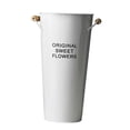 thumbnail image 2 of Maceta de hierro de diseño sencillo, barril, florero artificial para pizzería Blanco, 2 of 8