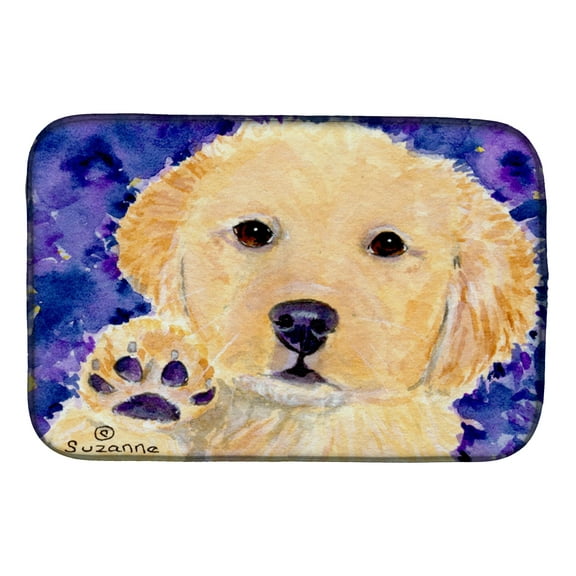 Golden Retriever Dish Drying Mat