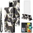 thumbnail image 1 of Asuwish Compatible with Samsung Galaxy A31 Wallet Case and Tempered Glass Screen Protector Leather Flip Cover Card, 1 of 5