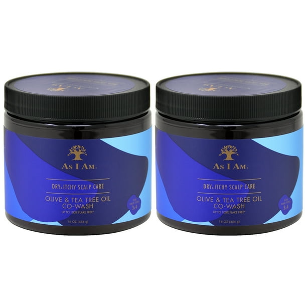 As I Am Dry Itchy Scalp Care Olive Tea Tree Oil Cowash 16oz Pack Of 2 Walmart Com Walmart Com