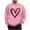 Pink, variant on Kaemgyyd Men's Casual Crewneck Sweatshirt Valentine's Day Heart Long Sleeve Basic Pullover Spring Fashion Clothes