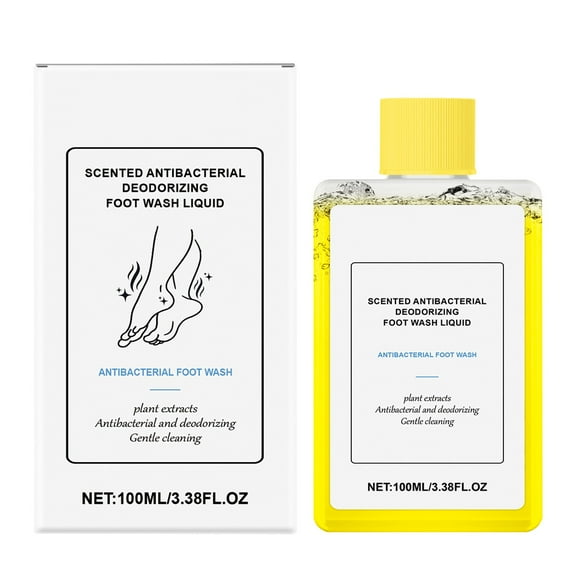 Foot Odor Protection Wash Liquid - Immediately Eliminates The Worst Odors - Prevents Embarrasing Odors From Returning - Antifungal, Restores Skin's Microbiome-100ml/3.38Fl.oz