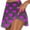 Purple, variant on Iyufng Shorts for Women Plus Size Shorts,Women's Pleated Tennis Skirts Athletic Stretchy Short Yoga Fake Two Piece Trouser Skirt Shorts