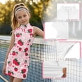 thumbnail image 2 of Y-Sunset Girls Tennis Dress 1/4 Zip Golf Outfit Built-in Bra & Shorts Pickleball Athletic Dress Workout Pockets 4-15Y, 2 of 6
