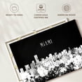 thumbnail image 6 of Elephant Stock Miami Skyline Bw Wall Art - Horizontal Canvas Wall Art - Living Room Wall Decor - City Canvas - Black And Gray Decor - 12" x 8", 6 of 8