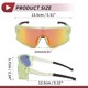 thumbnail image 4 of 1 juego de gafas de motocicleta PC Tri-Acetato de Celulosa UV400 gafas de sol para deportes al aire libre para motocross, bicicleta de tierra, ATV, lente roja, marco verde claro y negro, 4 of 6