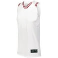 thumbnail image 3 of Holloway Sportswear XL Womens RETRO BASKETBALL SHORTS White/Scarlet 224377, 3 of 7
