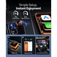 thumbnail image 3 of Mini Adaptador Inalámbrico CarPlay Mejorado a Inalámbrico para CarPlay & Android Auto Enchufar y Jugar Rápido Auto-reconexión Control Estable Cero Retraso Juego de Auto para iPhone iOS 10+ Android 11, 3 of 8