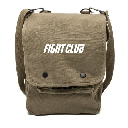 FIGHT CLUB Fighting Boxing Canvas Crossbody Travel Map Bag