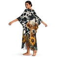 thumbnail image 3 of DISNIMO Kaftan Dress for Women Highland Cow Sunflower Print Plus Size V-Neck Beach Cover Up Batwing Sleeve Caftan Long Cover Ups for Bathing Suit Casual Loose Swimsuit Cover up, 3 of 7