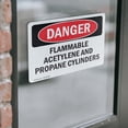 thumbnail image 4 of (2 Pack) Flammable ACETYLENE And Propane Cylinders OSHA Danger Sign, 4 of 7