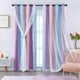 thumbnail image 1 of Juego de cortinas XiDi Star para dormitorio de niñas, 2 paneles, 137 x 137 cm, 1 of 7