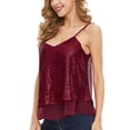 thumbnail image 2 of Qmyliery Women Sequins Sleeveless Tops with See-through Mesh, Fashion Clothing, 2 of 4