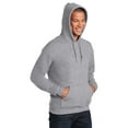 thumbnail image 4 of Gildan Heavy Blend Men's Fleece Hooded Sweatshirt, Soft Pullover Pocket Hoodie, Sport Grey, Size S, 4 of 5