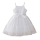 thumbnail image 1 of Vestido de Fiesta de las Niñas Color Sólido Suspender Malla Superposición con Cinturón Casual Fluy A-Line para Niños Fotos de Vacaciones Primavera Verano, 1 of 7