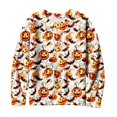 thumbnail image 4 of Halloween Tops for Women Pumpkin Graphic Crew Neck Long Sleeve Fashion Funny Party Pullover Top Multicolor 01 L, 4 of 6