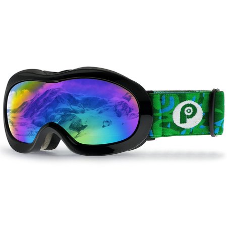 PP PICADOR Kids Ski Goggles, Kid Snow Snowboard Goggles for Boys Girls 4-7