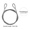 thumbnail image 2 of Unique Bargains Stainless Steel Cable, 2 Pack PVC Coated 3/32' Wire Rope for Deck Railing 3.3ft, 2 of 4