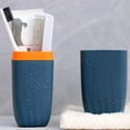 thumbnail image 3 of Toothbrush Container Smooth Edge Harmless Eco-friendly Toothbrush Carrier Container Case for Bathroom, 3 of 7
