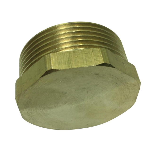 1/4" 3/8" 1/2" 3/4" 1" " 2" Latón Rosca Tapón Tubería Baoblaze Accesorio de manguera de rosca macho de latón