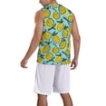 thumbnail image 2 of Xecao Lemon print basketball shirt for both men and women, a unisex basketball jersey perfect for theme parties-3X-Large, 2 of 6